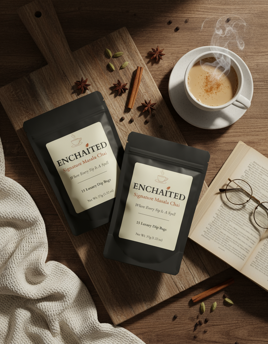 Flat Lay Reading Scene