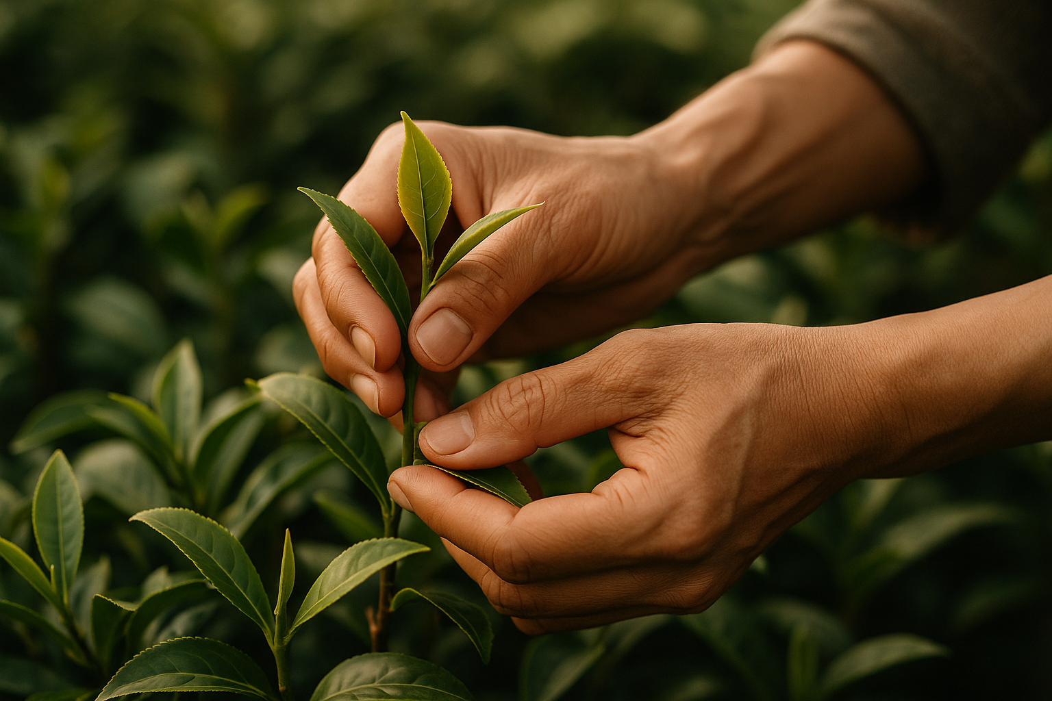 Hand-Picking Tea